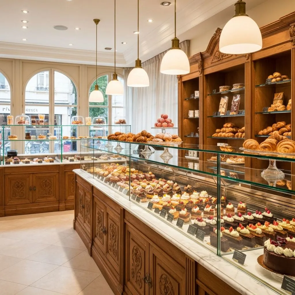 Intérieur de la pâtisserie Votre Marque