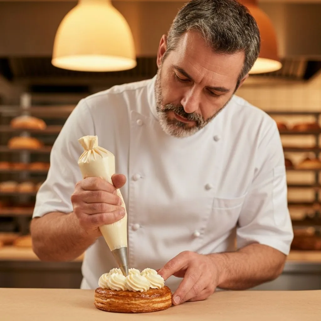 Our pastry chef at work